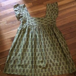 Vintage 1970s India cotton block print trapeze top